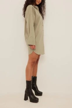 NA-KD Oversized Cotton Shirt Dress -Na-Kd nakd oversized cotton shirt dress 1100 006225 0005 13884
