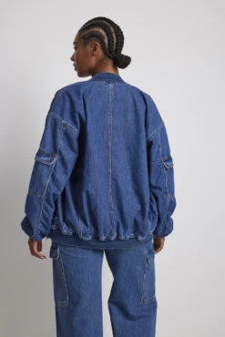 Oversized Denim Bomber Jacket 20 Oversized Denim Bomber Jacket -Na-Kd nakd oversized denim bomber jacket 1779 000000 0707 12269