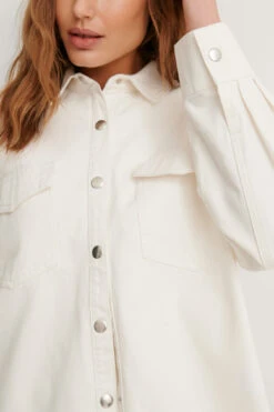 Oversized Denim Overshirt -Na-Kd nakd oversized denim overshirt 1018 007170 0244 04g