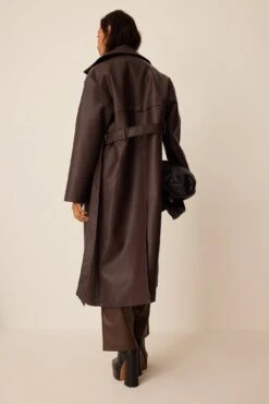 Oversized PU Trenccoat -Na-Kd nakd oversized pu trenchcoat 1736 000302 0765 0533
