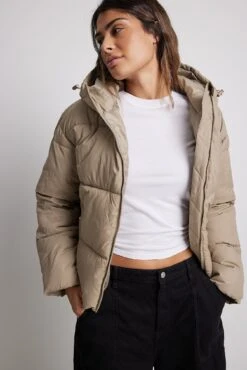 NA-KD Short Padded Jacket -Na-Kd nakd padded short jacket 1100 006740 0005 11134