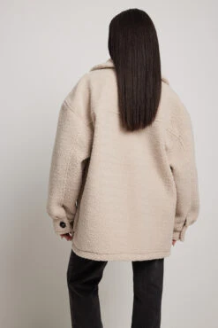 NA-KD Pocket Detailed Teddy Jacket -Na-Kd nakd pocket detailed teddy jacket 1100 006763 0140 0397