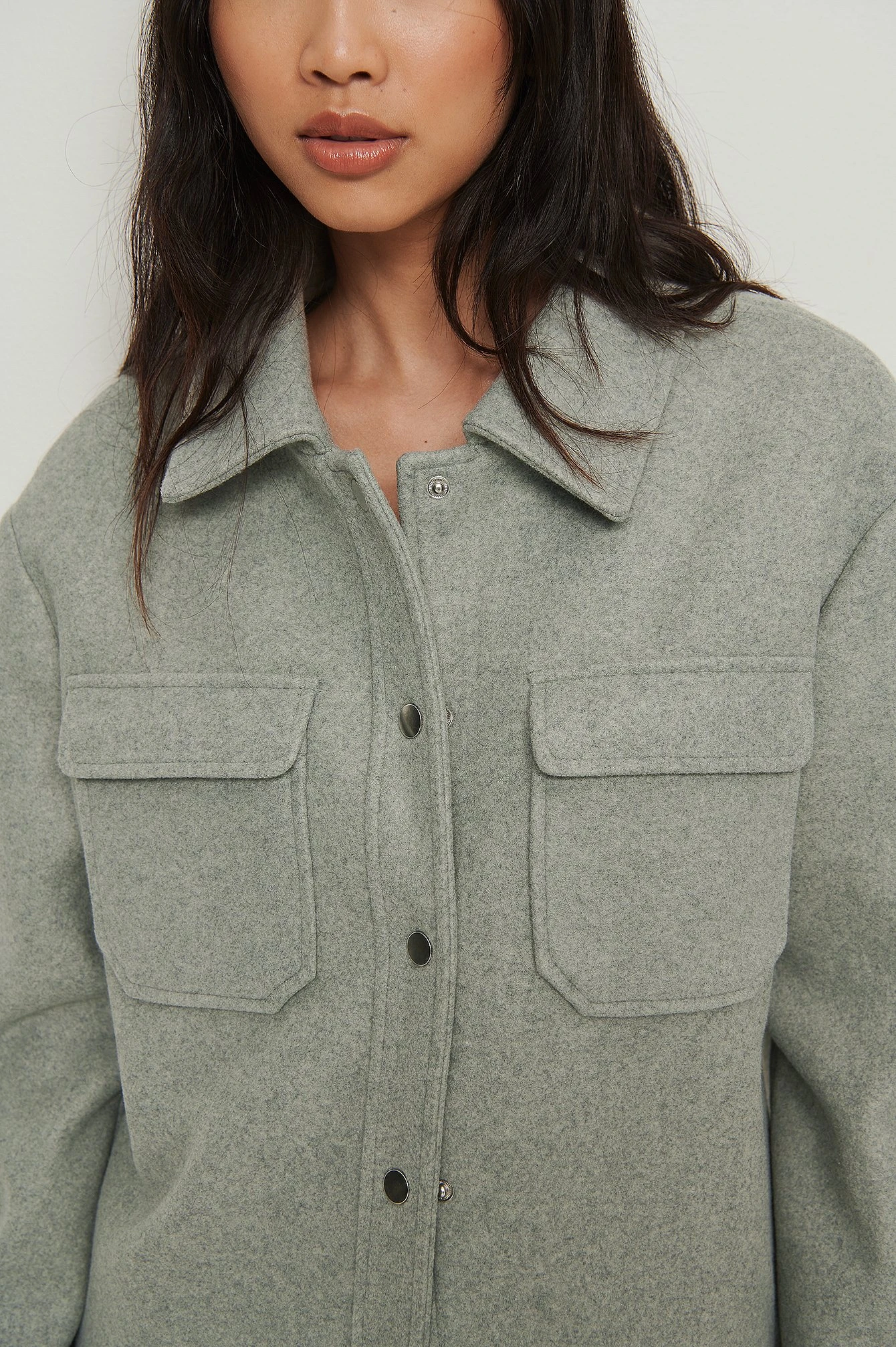 Recycled Press Button Overshirt 7 Recycled Press Button Overshirt - Image 5