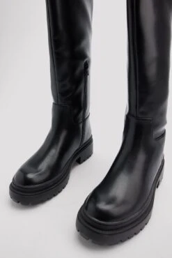 Profile Sole Shaft Boots -Na-Kd nakd profile sole wide shaft boots 1055 001266 0002 7324