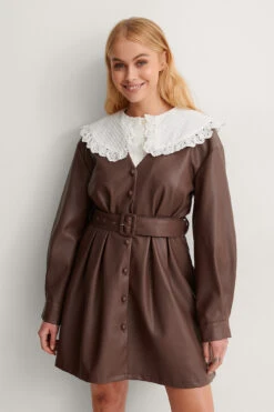 NA-KD PU Belted Mini Dress 14 NA-KD PU Belted Mini Dress -Na-Kd nakd pu belted mini dress 1018 007168 0017 04j