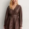 NA-KD PU Belted Mini Dress -Na-Kd nakd pu belted mini dress 1018 007168 0017 05j