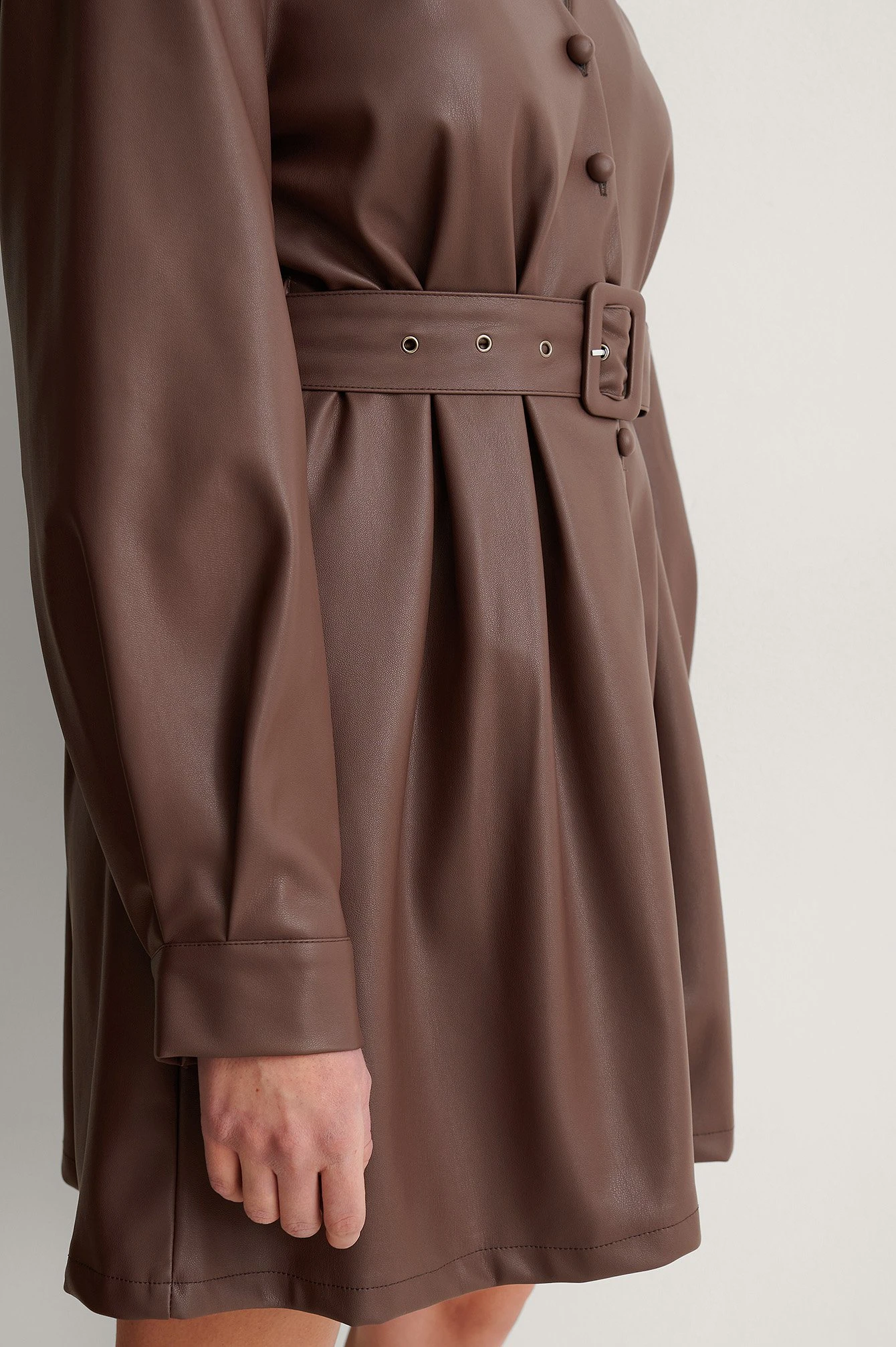 NA-KD PU Belted Mini Dress 9 NA-KD PU Belted Mini Dress - Image 7