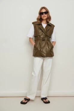 PU Belted Vest -Na-Kd nakd pu belted vest 1018 007803 0010 02c