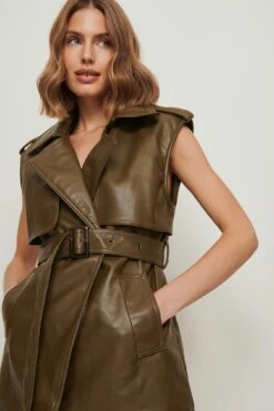 PU Belted Vest -Na-Kd nakd pu belted vest 1018 007803 0010 05g