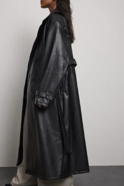 Pu Trench Coat -Na-Kd nakd pu trench coat 1767 000037 0002 03