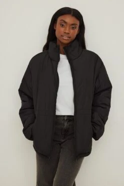 NA-KD Quilted Drawstring Padded Short Jacket -Na-Kd nakd quilted drawstring padded short jacket 1100 005454 0002 4740