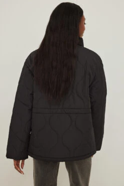 NA-KD Quilted Drawstring Padded Short Jacket -Na-Kd nakd quilted drawstring padded short jacket 1100 005454 0002 4747