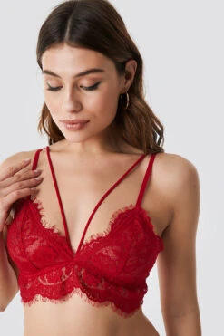 Raw Edge Double Strap Bra -Na-Kd nakd raw edge double stra bra 1013 000023 0004 01a