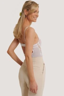 Raw Edge Lace Cup V-String Bodysuit 11 Raw Edge Lace Cup V-String Bodysuit -Na-Kd nakd raw edge lace cup v string bodysuit 1013 000641 0001 04k