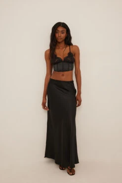 Eyelash Satin Corset -Na-Kd nakd recycled eyelash satin corset 1013 001136 0002 0966