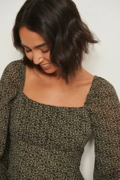 Recycled Long Sleeve Ruched Detail Dress -Na-Kd nakd recycled long sleeve ruched detail dress 1659 000124 8209 04g