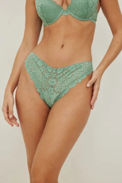 Recycled Mid Rise Lace Brazilian -Na-Kd nakd recycled mid rise lace brazilian 1013 000998 5310123456