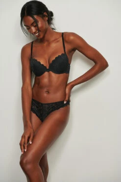 Recycled Mid Rise Lace Brazilian -Na-Kd nakd recycled mid rise lace brazilian 1013 000998 0002 03c