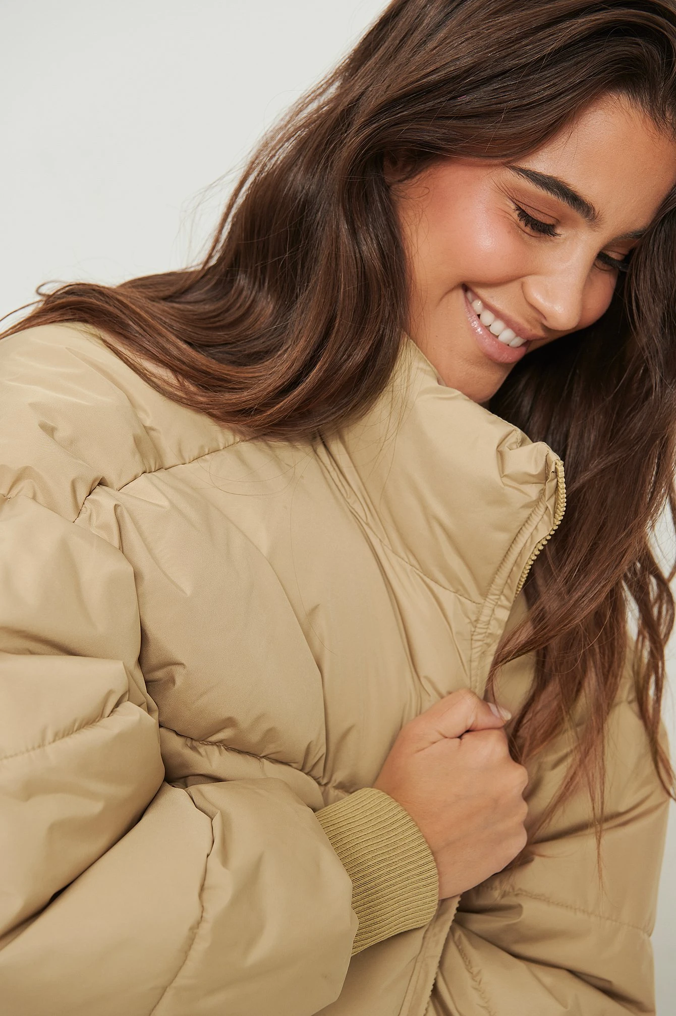 NA-KD Recycled Padded Drawstring Midi Jacket 3 NA-KD Recycled Padded Drawstring Midi Jacket