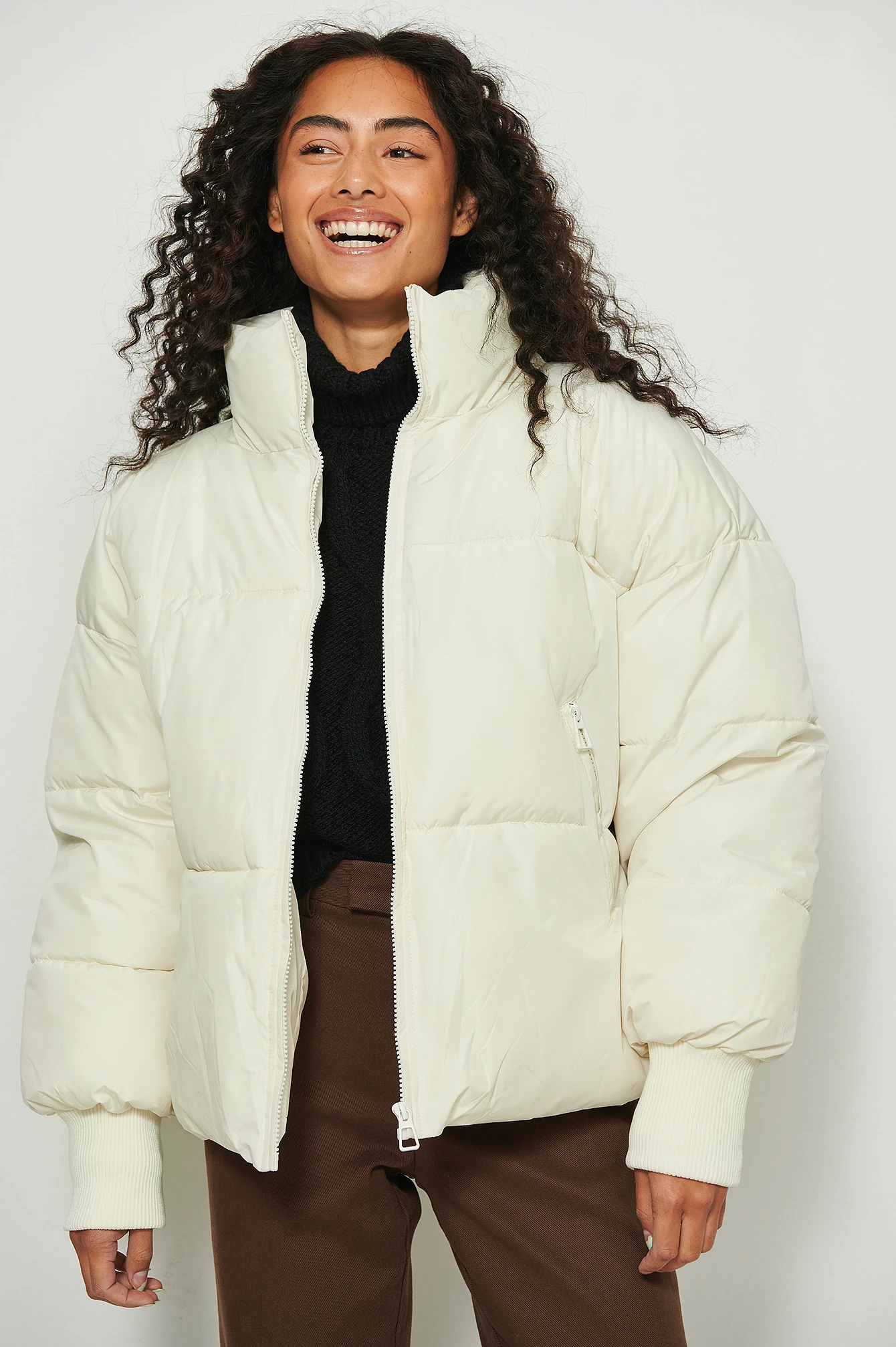 NA-KD Recycled Padded Drawstring Midi Jacket 8 NA-KD Recycled Padded Drawstring Midi Jacket - Image 6