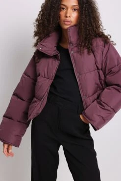 NA-KD Recycled Short Padded Press Button Jacket -Na-Kd nakd recycled short padded press button jacket 1100 005043 0212 6765