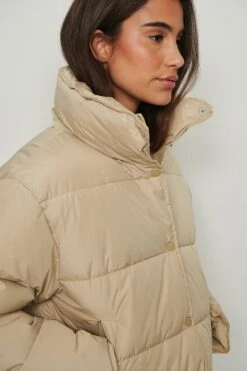 NA-KD Recycled Short Padded Press Button Jacket -Na-Kd nakd recycled short padded press button jacket 1100 005043 0005 04g