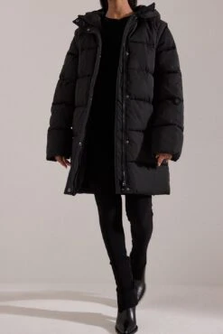 Removable Sleeves Long Padded Jacket
