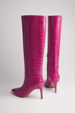 Reptile Look High Shaft Boots -Na-Kd nakd reptile look high shaft boots 1780 000027 2910 1537 1 2