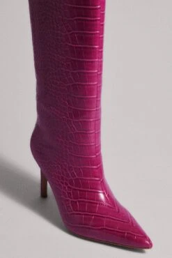 Reptile Look High Shaft Boots -Na-Kd nakd reptile look high shaft boots 1780 000027 2910 1560 1 2