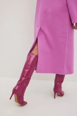 Reptile Look High Shaft Boots -Na-Kd nakd reptile look high shaft boots 1780 000027 0015 13805