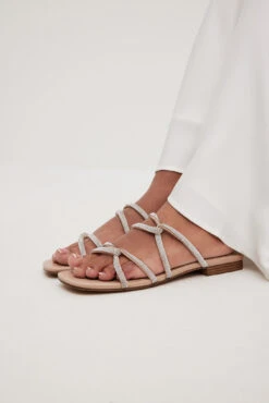 Rhinestone Strappy Flats 16 Rhinestone Strappy Flats -Na-Kd nakd rhinestone strappy flats 1055 001408 0027 2977