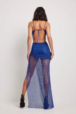 Rhinestones High Slit Maxi Dress -Na-Kd nakd rhinestones high slit maxi dress 1686 000097 0003 10650