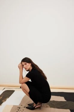 NA-KD Rib Knitted Collar Midi Dress 34 NA-KD Rib Knitted Collar Midi Dress -Na-Kd nakd rib knitted collar midi dress 1100 007092 0002 175011 curated