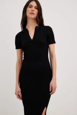 NA-KD Rib Knitted Collar Midi Dress 31 NA-KD Rib Knitted Collar Midi Dress -Na-Kd nakd rib knitted collar midi dress 1100 007092 0002 17508