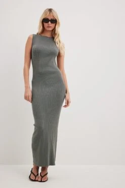 NA-KD Ribbed Fine Knitted Maxi Dress 15 NA-KD Ribbed Fine Knitted Maxi Dress -Na-Kd nakd ribbed fine knitted maxi dress 1100 006463 0008 30908