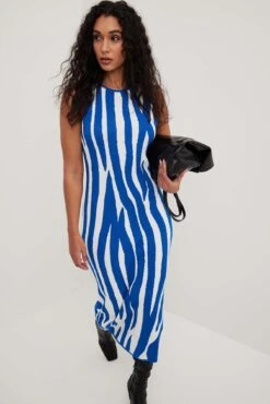 NA-KD Ribbed Fine Knitted Midi Dress