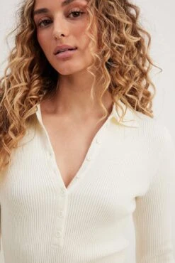 Ribbed Knitted Button Detail Mini Dress -Na-Kd nakd ribbed knitted button detail mini dress 1727 000112 0332 34353