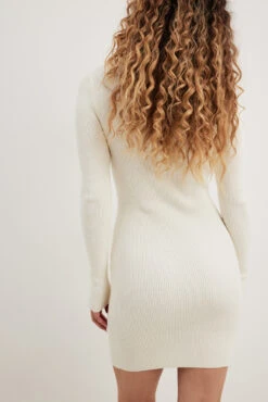 Ribbed Knitted Button Detail Mini Dress -Na-Kd nakd ribbed knitted button detail mini dress 1727 000112 0332 34365