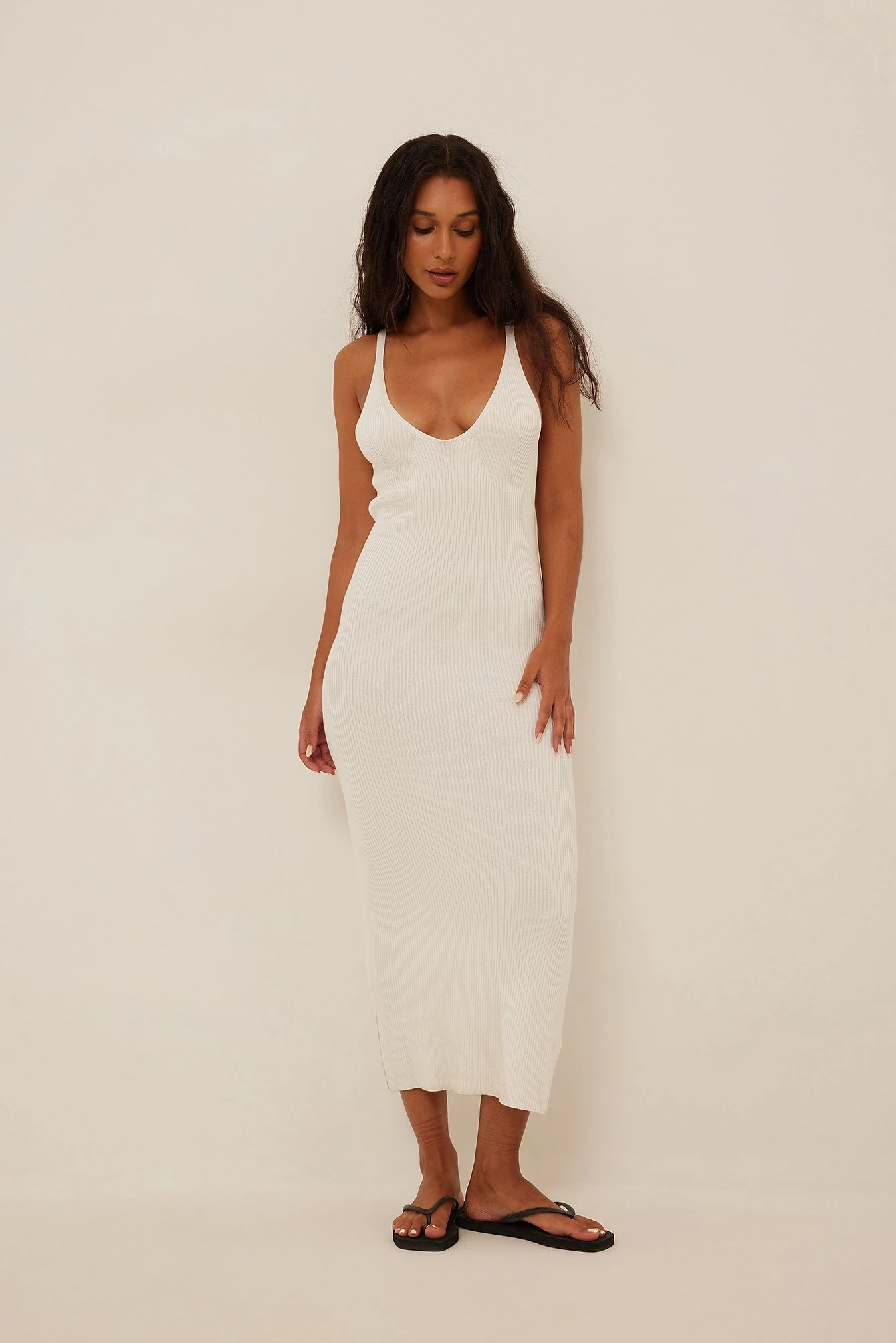 Ribbed Knitted Deep Back Dress 18 Ribbed Knitted Deep Back Dress - Image 16