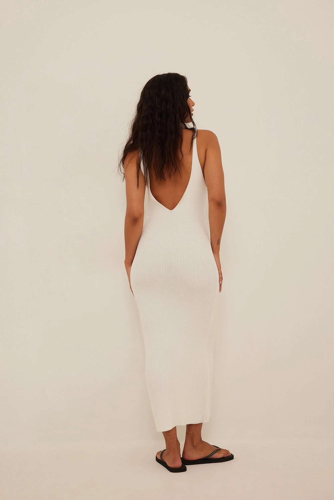 Ribbed Knitted Deep Back Dress 19 Ribbed Knitted Deep Back Dress - Image 17