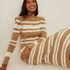 NA-KD Ribbed Knitted Striped Dress -Na-Kd nakd ribbed knitted striped dress 1100 006054 1727 2816