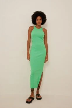 Ribbed Maxi Dress -Na-Kd nakd ribbed maxi dress 1044 000262 0010 5627