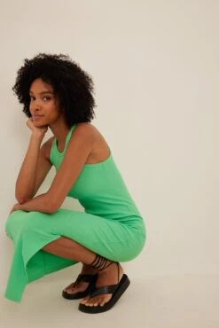 Ribbed Maxi Dress -Na-Kd nakd ribbed maxi dress 1044 000262 0010 5645