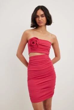 NA-KD Rose Cut Out Mini Dress -Na-Kd nakd rose cut out mini dress 1100 007347 2008 27752 copy