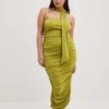 Rouched Strapless Scarf Dress -Na-Kd nakd rouched strapless scarf dress 1018 010327 0010 5498