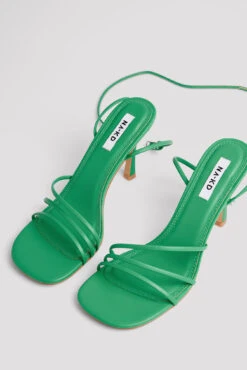 Rounded Toe Strappy High Heels -Na-Kd nakd rounded toe strappy high heels 1055 001318 8531 7525