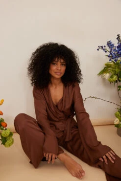 Satin Oversized Pyjamas Pants -Na-Kd nakd satin oversized pyjama pants 1013 001152 0017 03