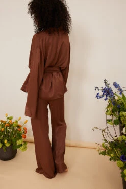 Satin Oversized Pyjamas Pants -Na-Kd nakd satin oversized pyjama pants 1013 001152 0017 1530
