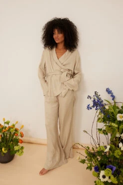 Satin Oversized Pyjamas Pants -Na-Kd nakd satin oversized pyjama pants 1013 001152 0668 1576