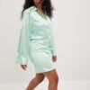 Satin Shirt Mini Dress -Na-Kd nakd satin shirt mini dress 1018 010157 9476 13975